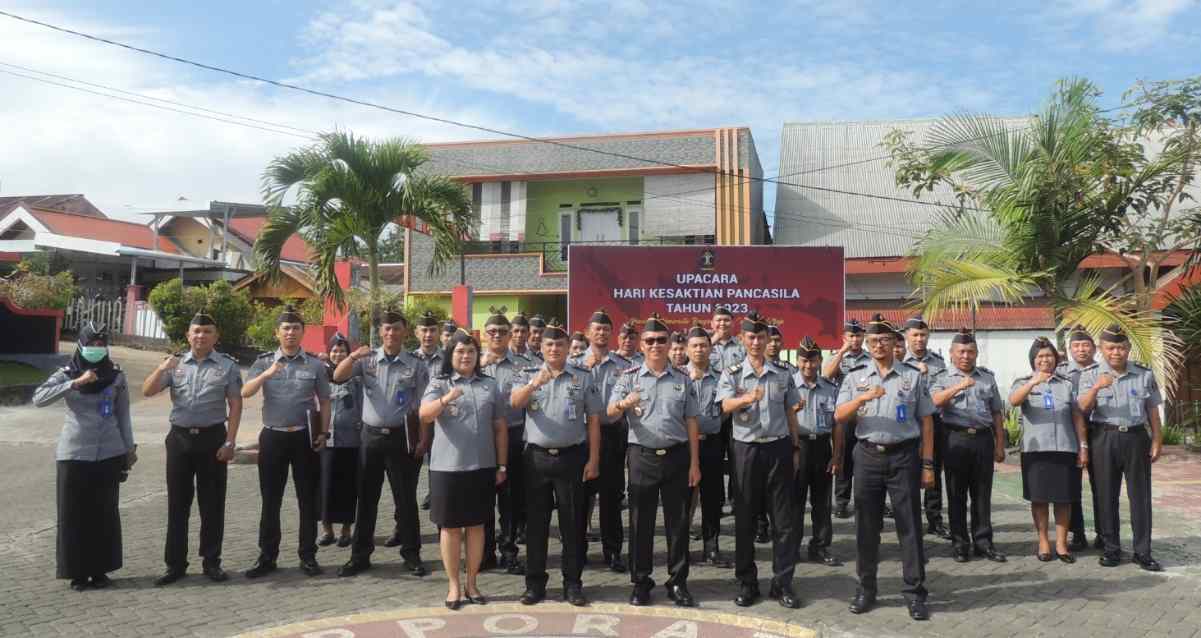 Lapas Tondano Gelar Upacara Hari Kesaktian Pancasila Tahun 2023