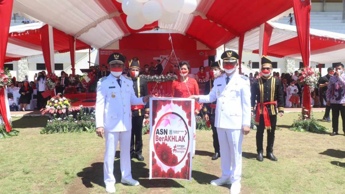 Momen HUT RI, Pemkot Tomohon Canangkan Penerapan ASN Berakhlak