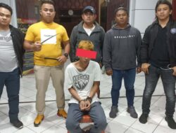 Pria Manado Ditangkap TEKAB 35 Polres Tomohon Usai Buat Onar