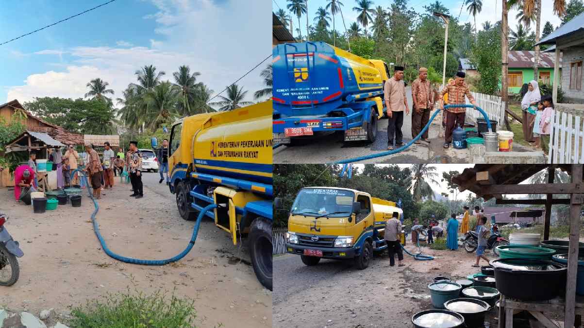 Pemda Bolmut Distribusi 4.000 Liter Air Bersih, Warga Bohabak 1 Sambut Gembira