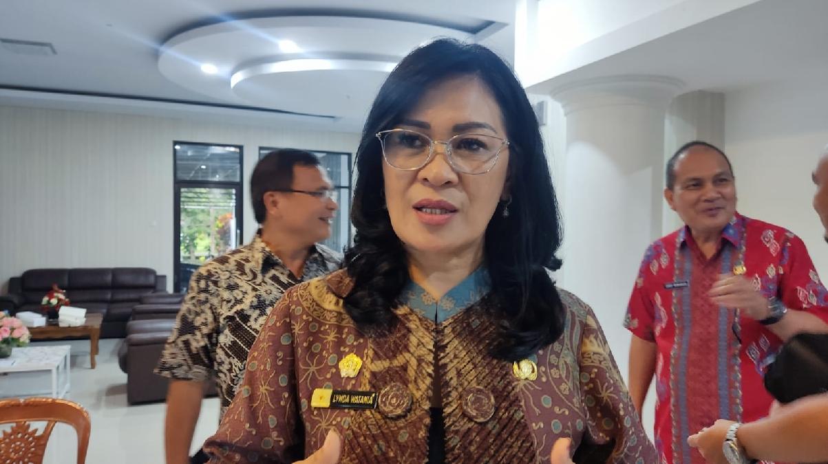 Sekda Lynda Watania Hadiri Rapat Forum Penataan Ruang Dinas PUPR Minahasa