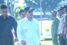 Jamin Keamanan Pemilu, Sirajudin Gelar Apel Bersama Satlinmas dan Petugas Pengamanan TPS Bolmut