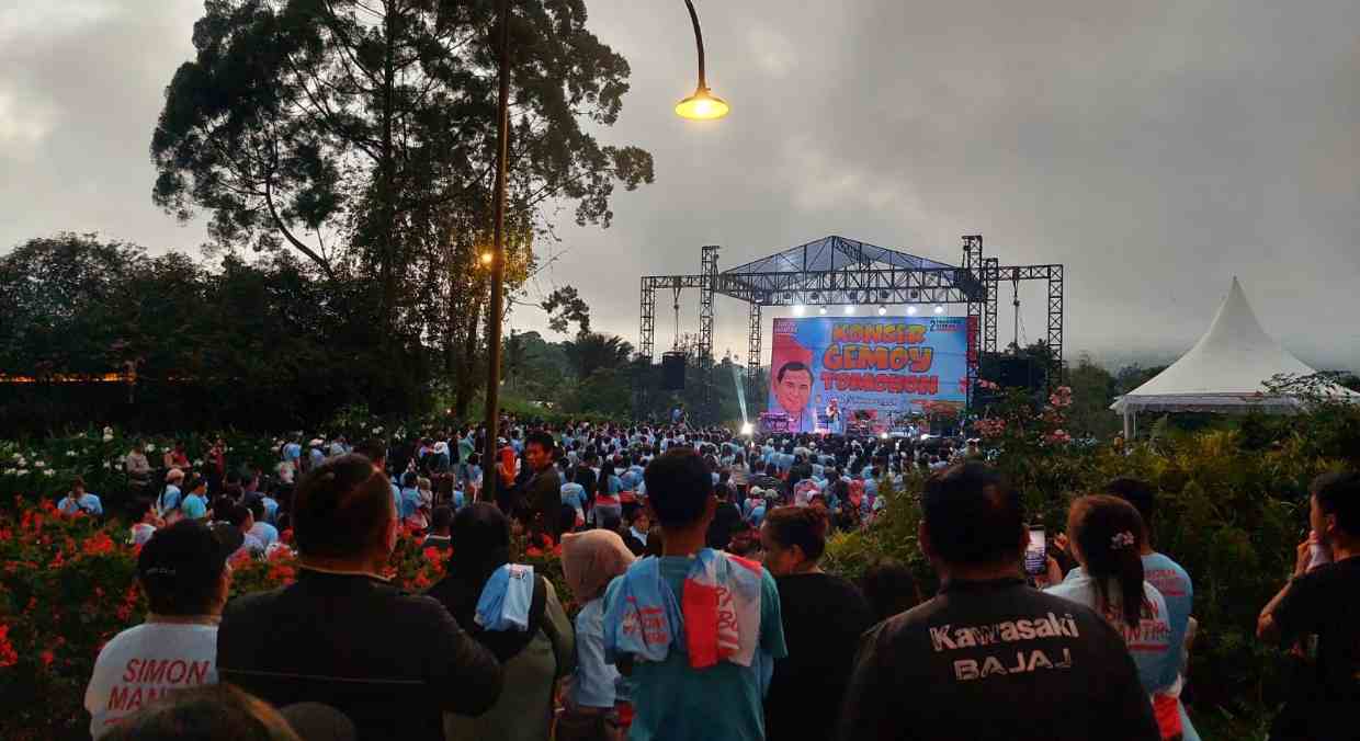 Minim Hiburan di HUT Kota, Konser Gemoy 'Obati' Kerinduan Rakyat Tomohon