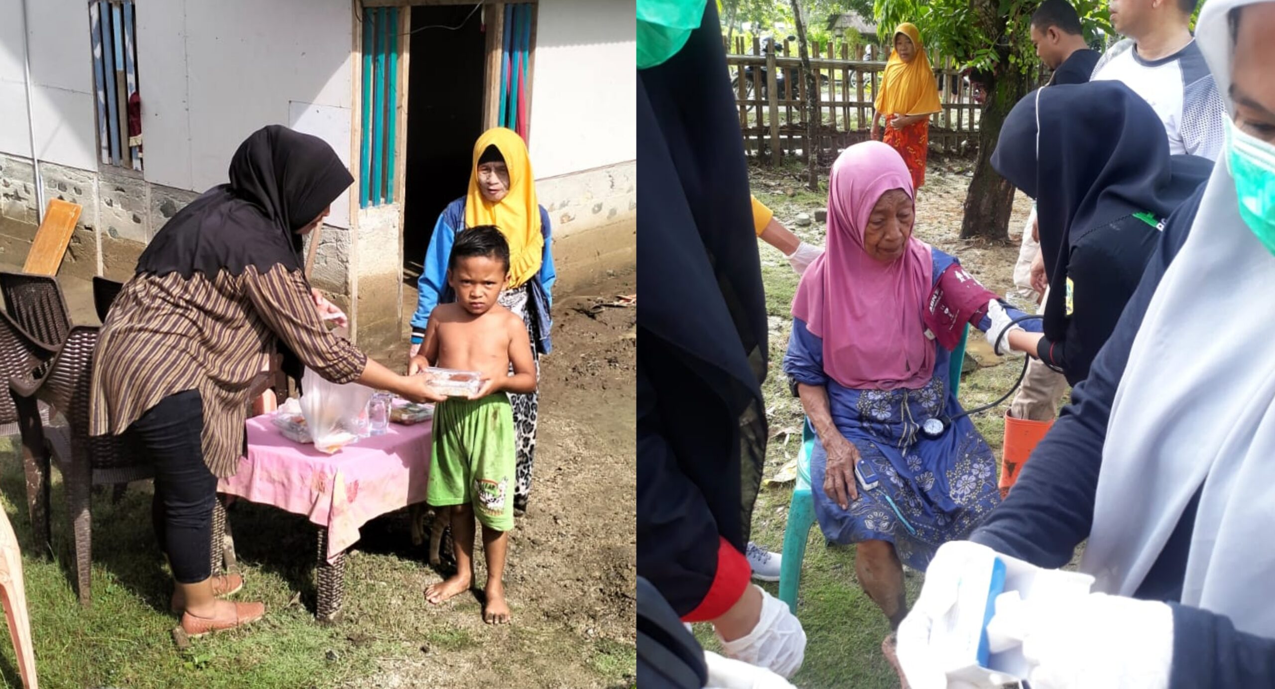 Gerak Cepat Pemda Bolmut Atasi Banjir di Inomunga, Bagi Makanan hingga Periksa Kesehatan Masyarakat