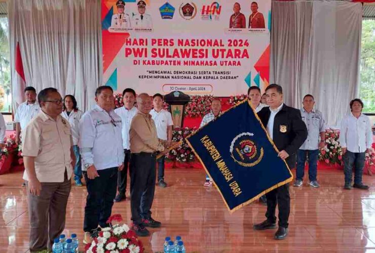 Pengurus PWI Minut Periode 2024-2027 Dilantik, Ini Pesan Joune Ganda