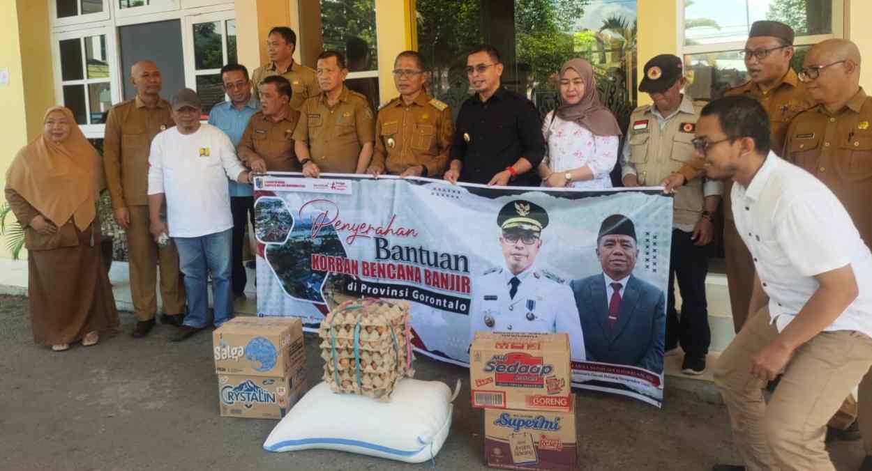 Pj Bupati Bolmut Bupati Dr. Sirajudin Lasena, Peduli Bencana Banjir di Provinsi Gorontalo