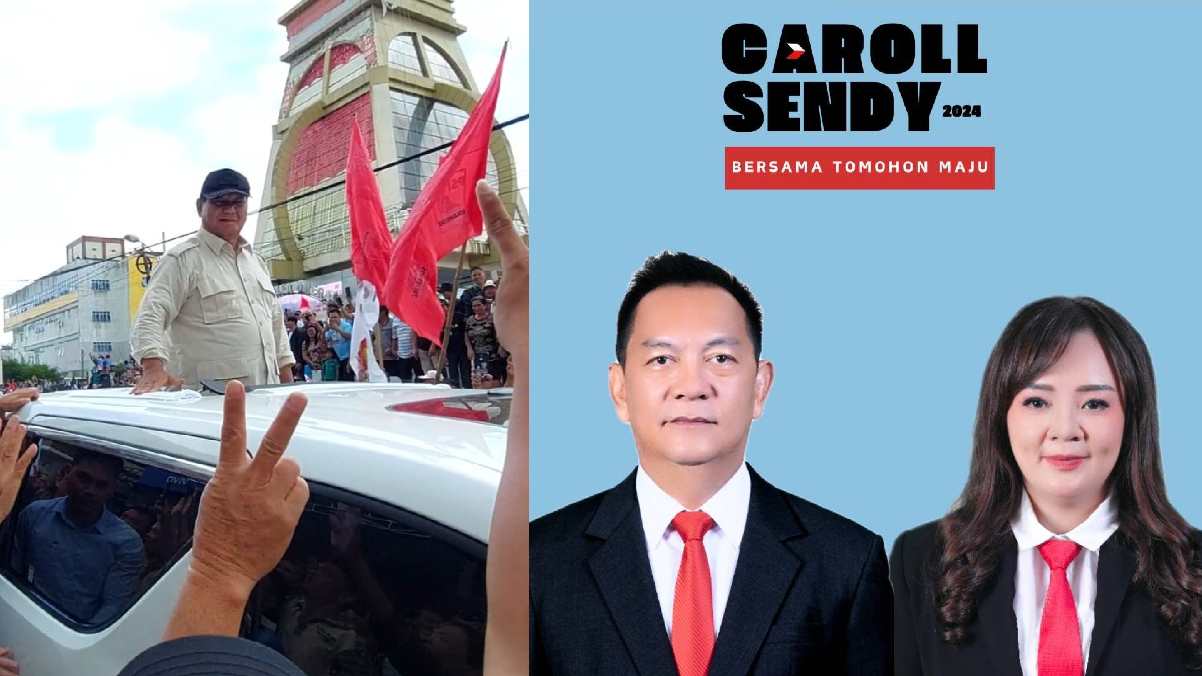 Diutus Prabowo Subianto, Caroll Senduk-Sendy Rumajar Mendaftar di KPU Tomohon Besok