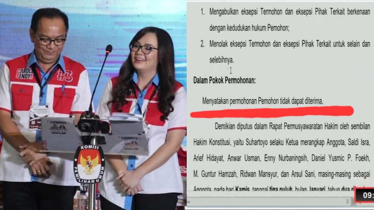 MK Tolak Gugatan WL-MM, Caroll-Sendy Walikota dan Wakil Walikota Tomohon Periode 2025-2030