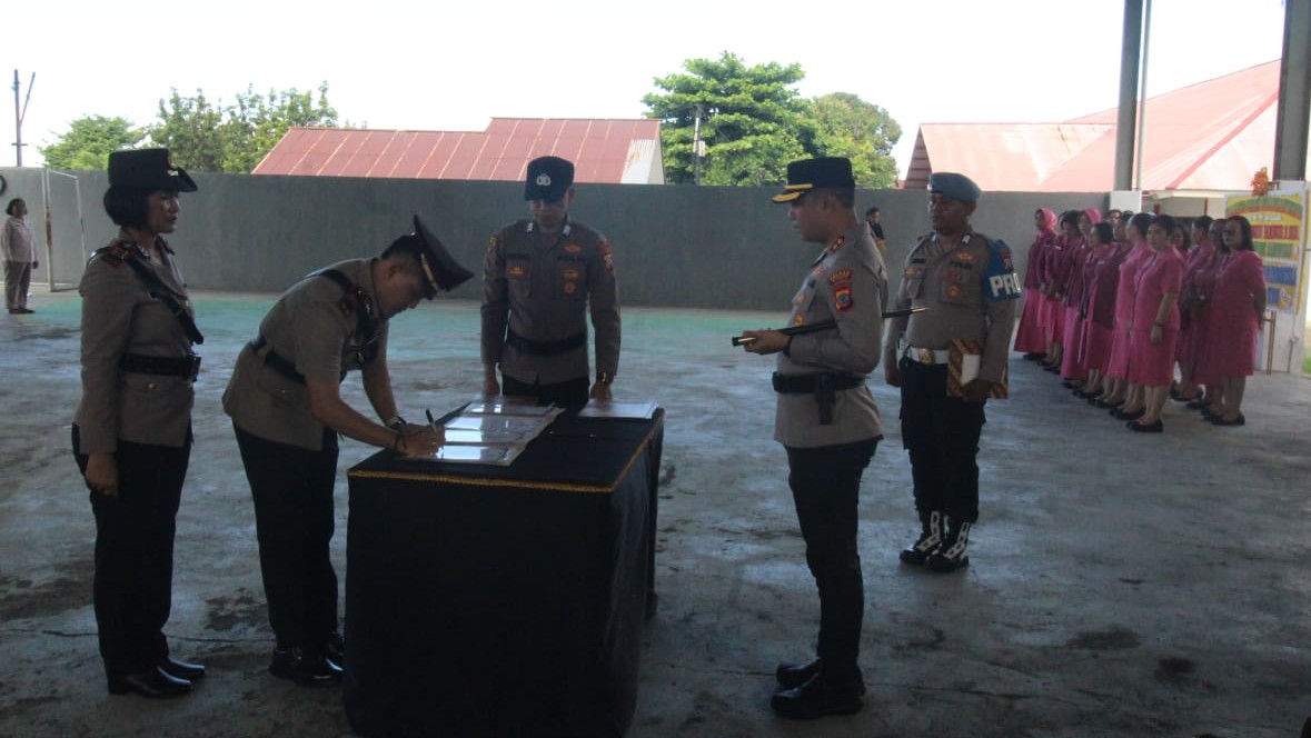 Sejumlah Jabatan Strategis di Polres Bitung Disertijab, Kasat Reskrim Diantaranya