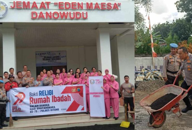 Kapolres Bitung Pimpin Bakti Religi di 10 Tempat Ibadah, Ini Lokasinya