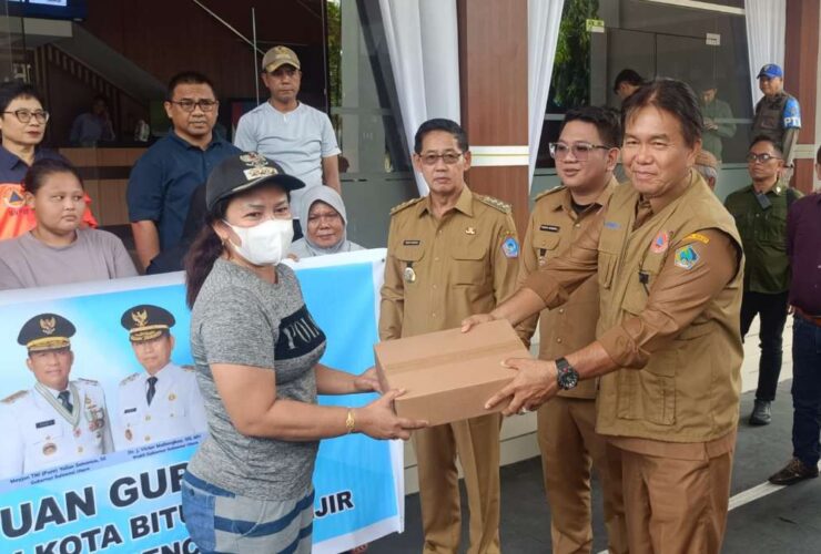 Pemprov Sulut Beri Bantuan ke Korban Banjir di Bitung, Hengky-Randito Ucapkan Terima Kasih