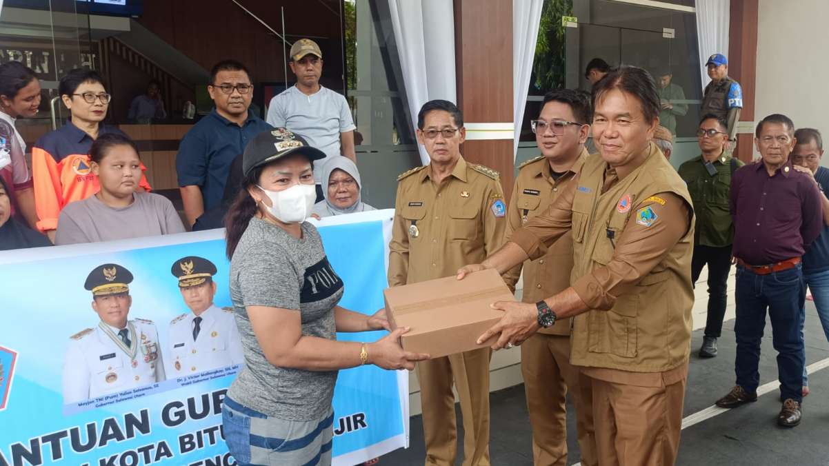 Pemprov Sulut Beri Bantuan ke Korban Banjir di Bitung, Hengky-Randito Ucapkan Terima Kasih