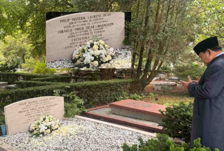 Di Belanda, Presiden Prabowo Ziarah di Makam Opa dan Oma Minahasa