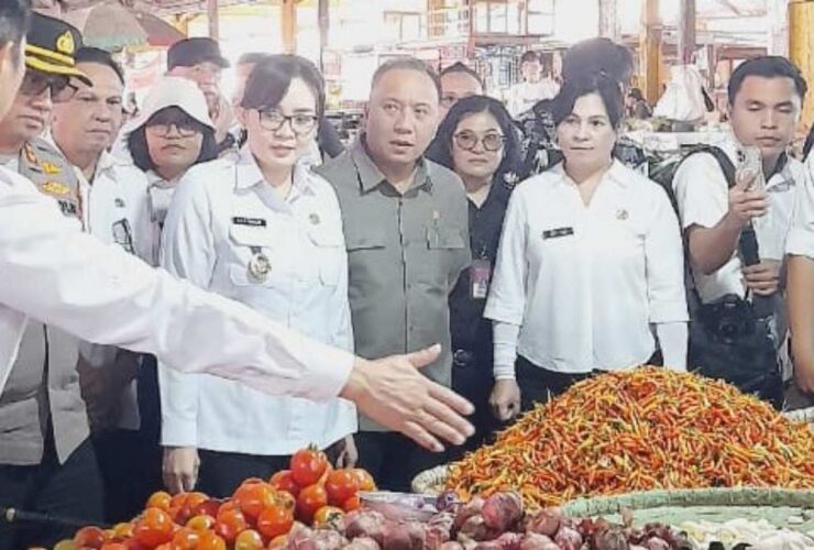 Bersama Wawali Tomohon, Ketua DRPD Sidak Pasar Wilken, Pastikan Ketersediaan dan Harga Bapok Terjangkau