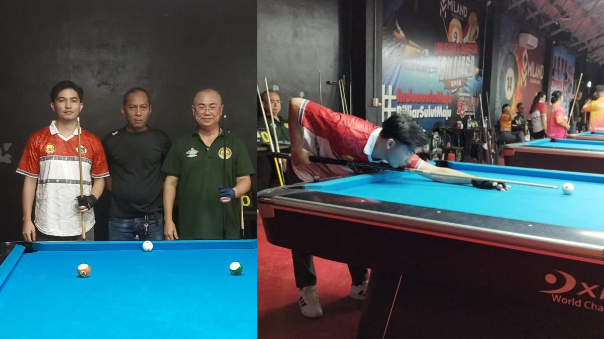 'Tindas' Ko Rico di Babak Final Biliar Porprov Sulut, Ticho Kaligis Sumbang 1 Medali Emas Untuk Tomohon