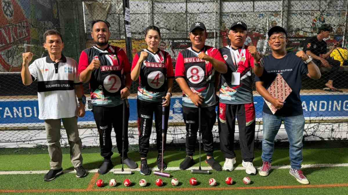 Gateball Tomohon di Porprov 2025 mengakahkan Tim Minsel dan Sitaro