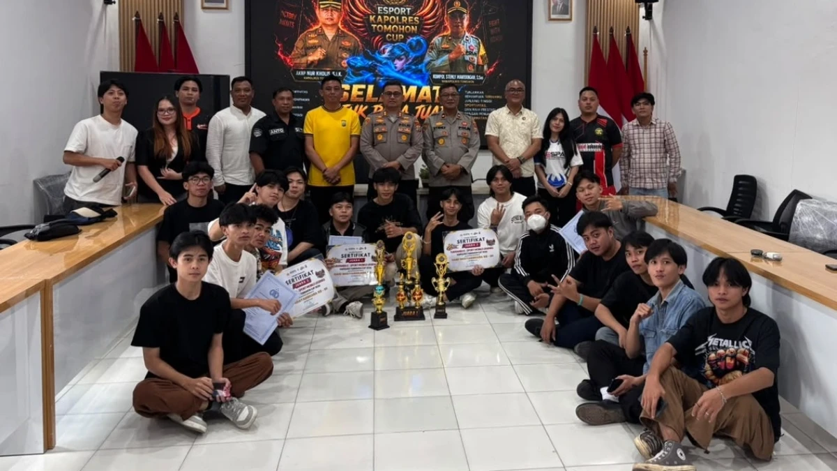 Turnamen E-Sport Mobile Legends Dalam Rangka HUT Bhayangkara ke-80 Polres Tomohon Sukses