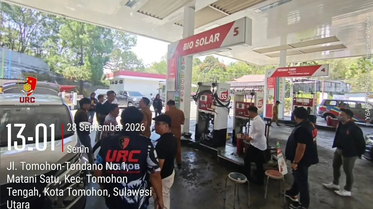 Heboh Soal Mafia Solar di Tomohon, Tim Gabungan Polres, Pertamina dan Dispenda 'Sisir' 3 SPBU!