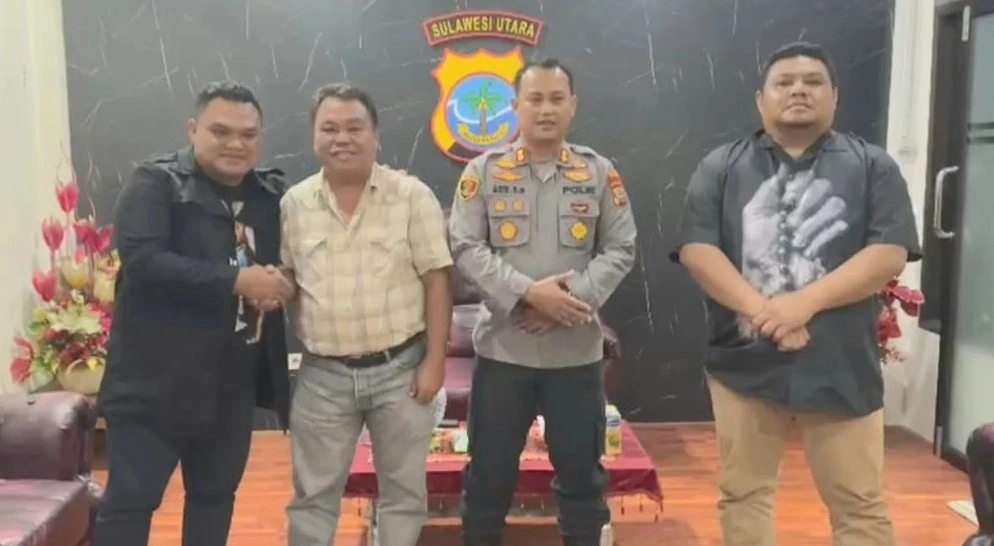 Mediasi Pertemuan Tiga Tokoh, Kapolres Bitung Sulut Perdamaian di Kota Cakalang