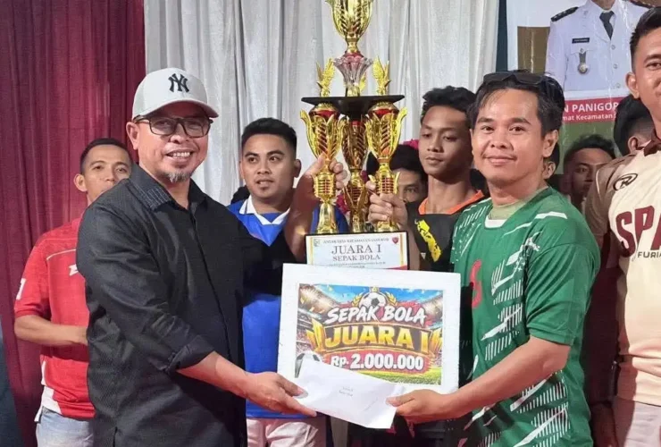 Meriahkan HUT RI ke-81, Bupati Boltara Dr Sirajudin Lasena Tutup Pekan Olahraga dan Seni Antar Desa se-Kecamatan Sangkub