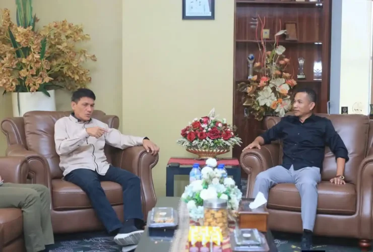 Plt Bupati Boltara Moh Aditya Pontoh Terima Kunjungan Silaturahmi Komisaris Independen Bank SulutGo